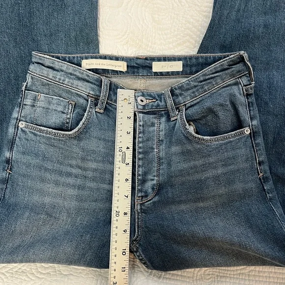 Anthro Pilcro and the Letterpress High-Rise Sequined Flared Jeans - Picture 7 of 9